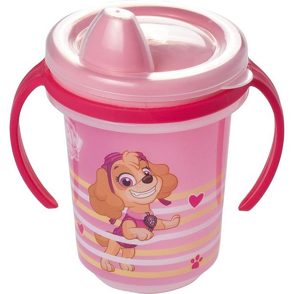 Copo de Treinamento Trio Patrulha Canina 330ML - Vermelho