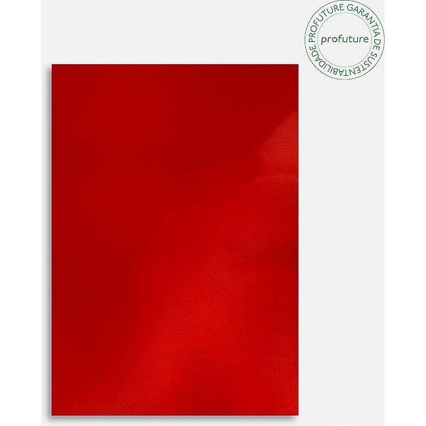 Capa para Encadernação A4 Vermelho 0,30MM - Pacote com 100 Unidades