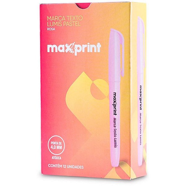 Caneta MARCA-TEXTO Lumis Rosa Pastel