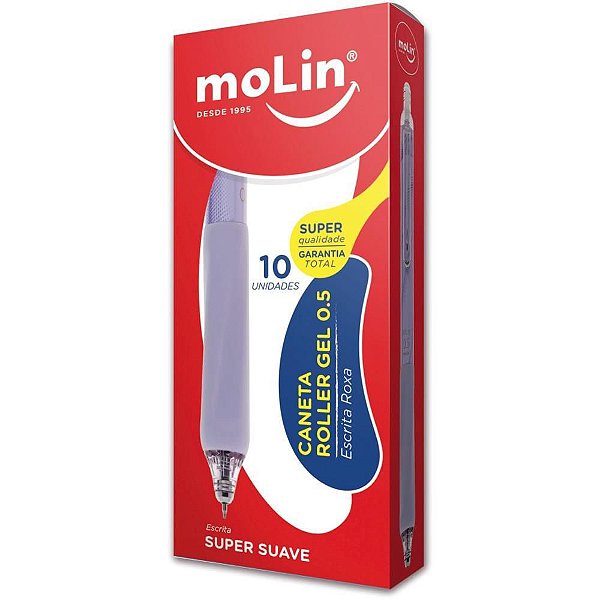 Caneta GEL Roller Roxa 0.5MM - CX.C/10