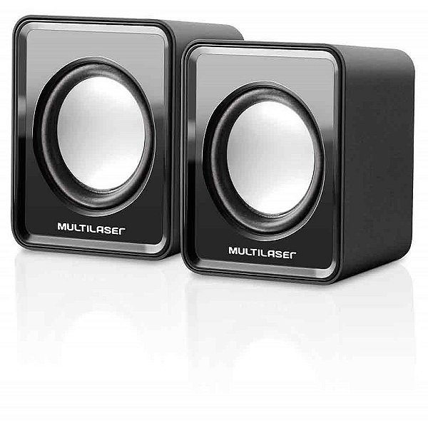 Caixa de Som para Computador USB 3W Conexão P2 com Controle de Volume