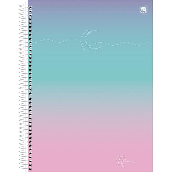 Caderno Espiral 1/4 Capa Dura Clean 80 Folhas Pacote com 10