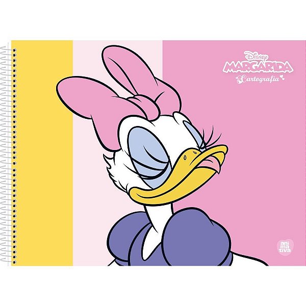 Caderno de Desenho Margarida Capa Dura 60 Folhas Pacote com 5