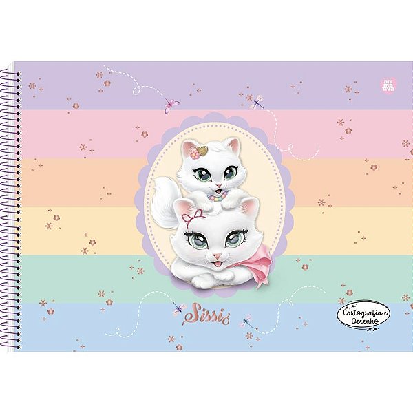 Caderno Desenho Milimetrado Sissi Capa Dura 80 Folhas (pacote com 5)
