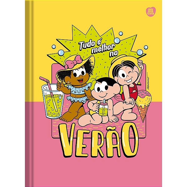Caderno Brochurão Capa Dura Turma da Monica 80F PCT. C/ 05