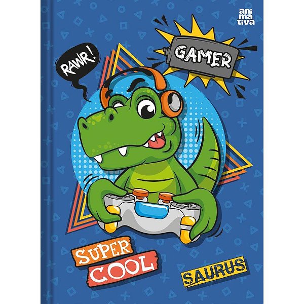 Caderno Brochurão Capa Dura Saurus 48 Folhas - Pacote com 10