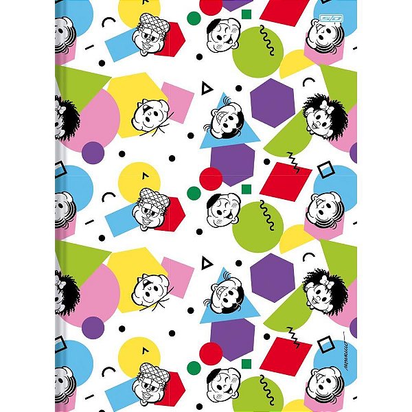 Caderno Brochura 1/4 Capa Dura Turma da Monica 48F PCT.C/10