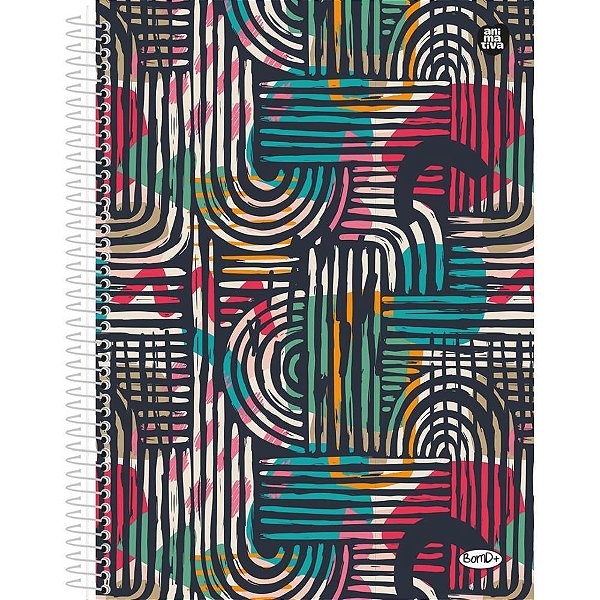 Caderno 20X1 Capa Dura BOM D+ Feminino 320 Folhas - Pacote com 2 Unidades