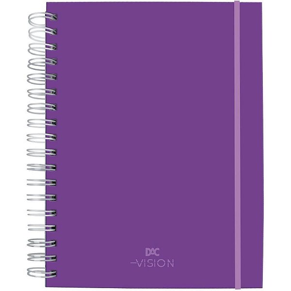 Caderno 10X1 Capa Dura Vision SMART Roxo 80F C/ELAST