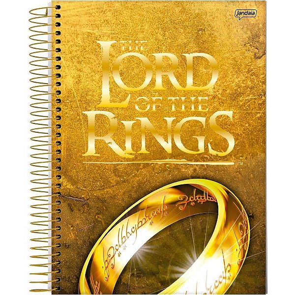 Caderno 10X1 Capa Dura Senhor dos Anéis 160 Folhas – Pacote com 4 Unidades