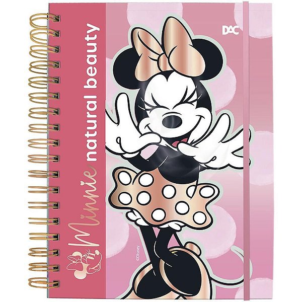 Caderno 10X1 Capa Dura Minnie SMART 80F C/ELÁSTICO