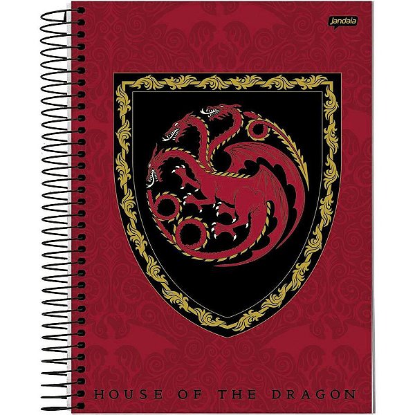 Caderno 10X1 Capa Dura House OF THE Dragon 160FLS. PCT.C/04