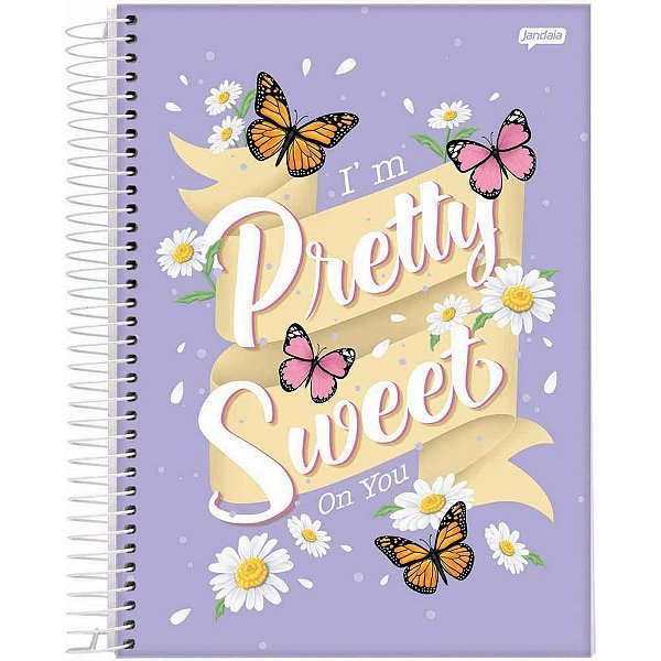 Caderno 10X1 Capa Dura Flower Power 160FLS. PCT.C/04