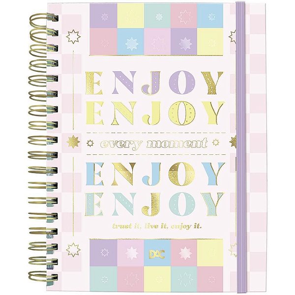 Caderno 10X1 Capa Dura ENJOY SMART 80F C/ELÁSTICO