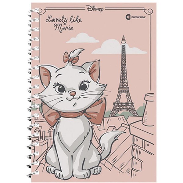 Caderno 01X1 Capa Dura Marie 80FLS