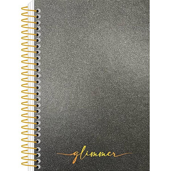 Caderneta Espiral Capa Dura Glimmer 80 Folhas - Pacote com 10