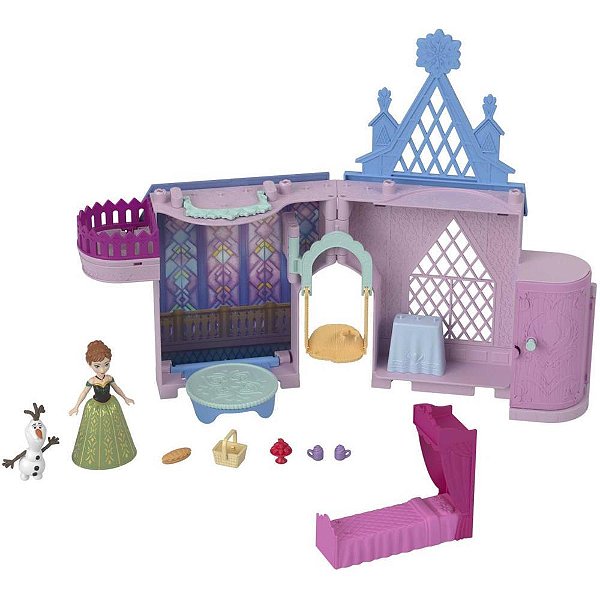 Boneca Disney Frozen Mini Castelo Arendelle
