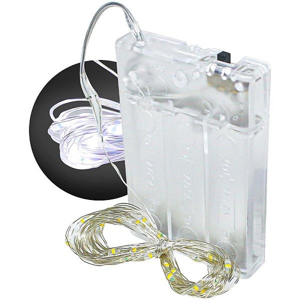 Fio de LED LUZ Fria 30 LEDS 3M