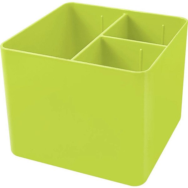 Acessório para Mesa PORTA-OBJETOS FULL Color VERDE/LARANJA 3 Divisórias