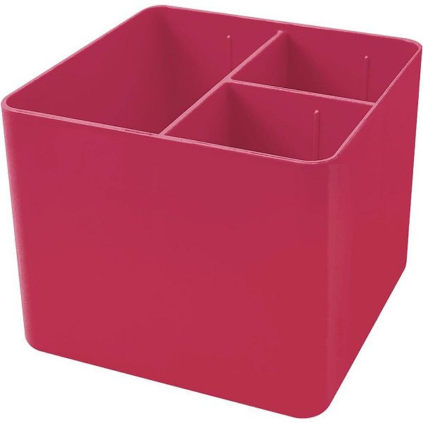 Acessório para Mesa Porta Objeto FULL Color PINK 3 Divisões