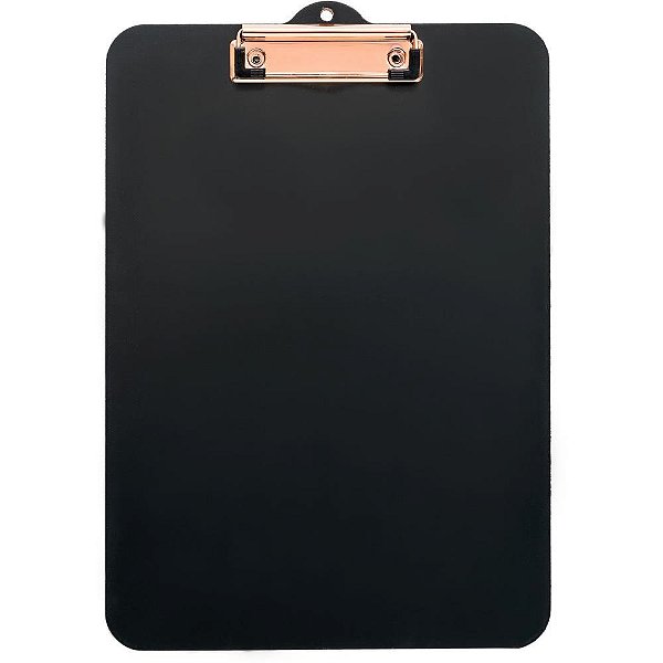 Prancheta Duratex A4 Office BLACK MDF Rose GOLD Caixa com 6 Unidades