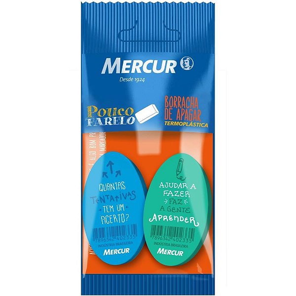 Borracha Colorida PULL PACK TR OVAL Color Sortida Blister com 2