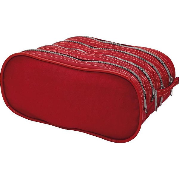 Estojo NYLON TAC-TEL Vermelho Quádruplo