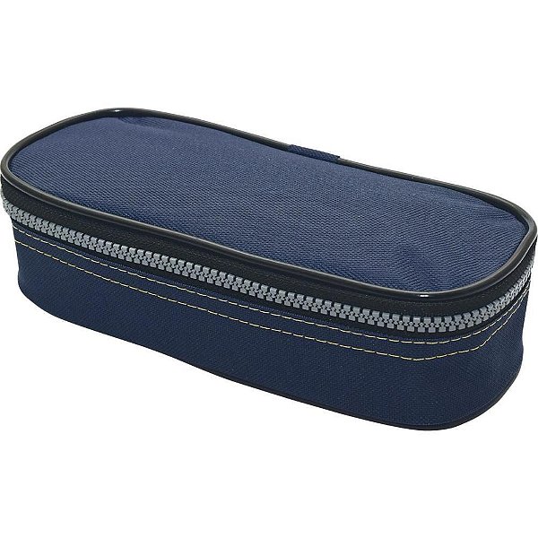 Estojo de Tecido Lona Azul Mini BOX