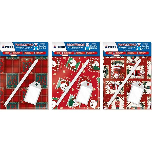 Saco Metalizado de Natal 60X90CM Saco+laço+tag Sortido