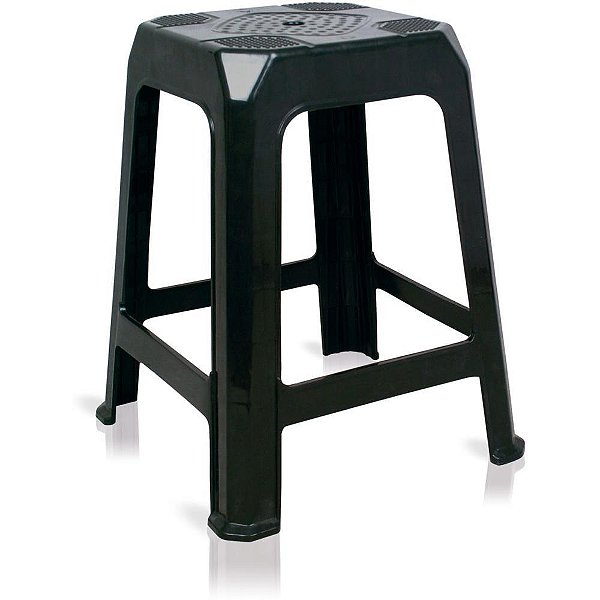 Banqueta Araxá ATÉ 80KG Preta