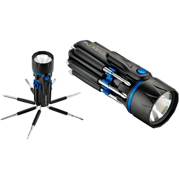 Lanterna LED Versátil 8 em 1