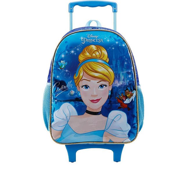Mochila Infantil com Rodinha Cinderela X