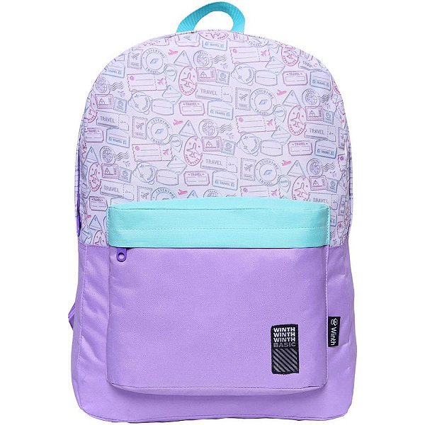 Mochila para Viagens Trável Grande 43X30X22CM com Bolso Frontal