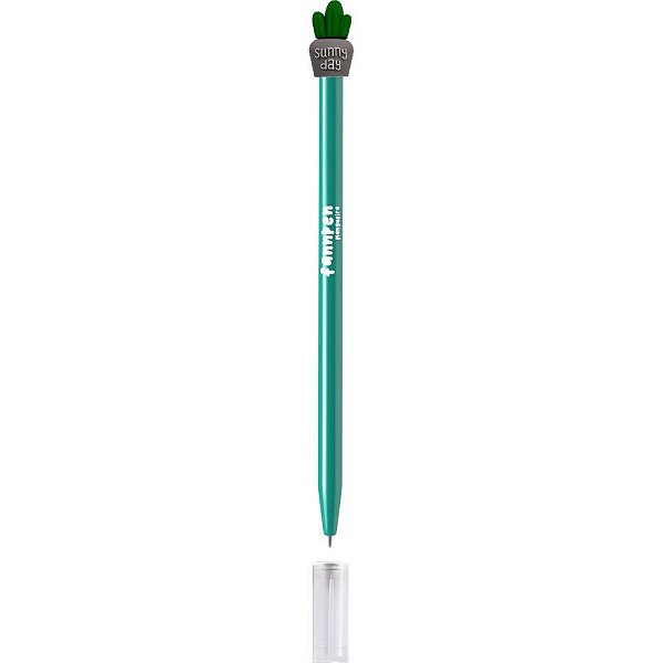 Caneta Esferográfica FANN Pen 1.0MM Cacto Verde Escuro com 12