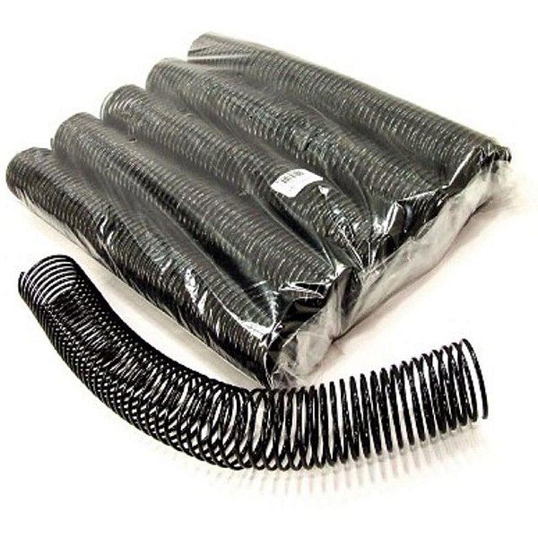 Espiral para Caderno 50MM Preto com 12 Unidades - para 450 Folhas