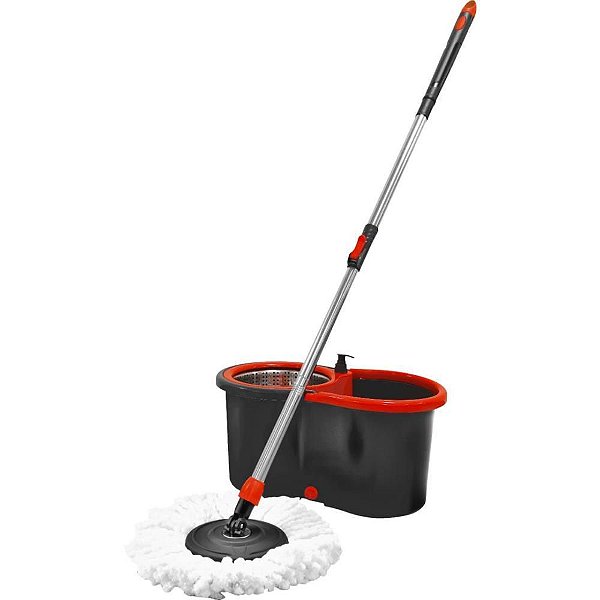 Mop Giratório PRO Tamanho único Vermelho e Cinza