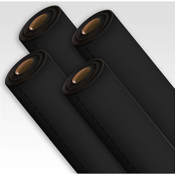 TNT Picotado 70CM X 1M 40G Preto - Rolo com 50 Metros