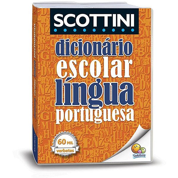 Dicionário Português Scottini 60.000 Verbetes 848 Páginas