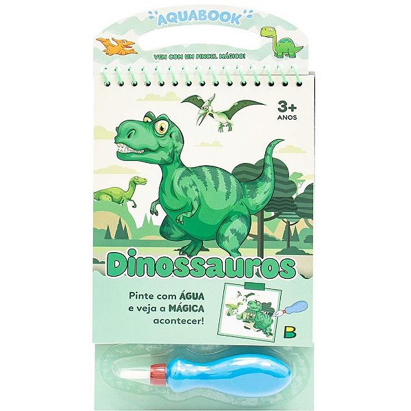 Livro Aquabook Dinossauro 25X14,2 CM - 10 Páginas