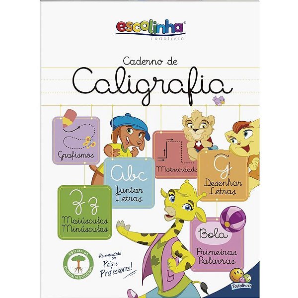 Livro Caligrafia Escolinha Caligrafia 32P 20X27CM