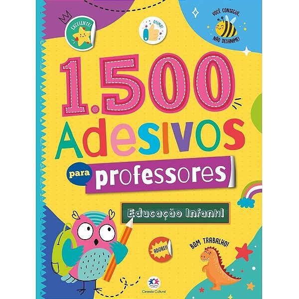 Livro com Adesivos Educação Infantil C/1500ADES.