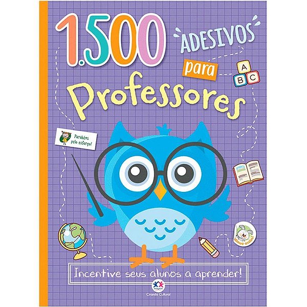 Livro com Adesivos Incentive Seus Alunos com 1500 Unidades Coloridas