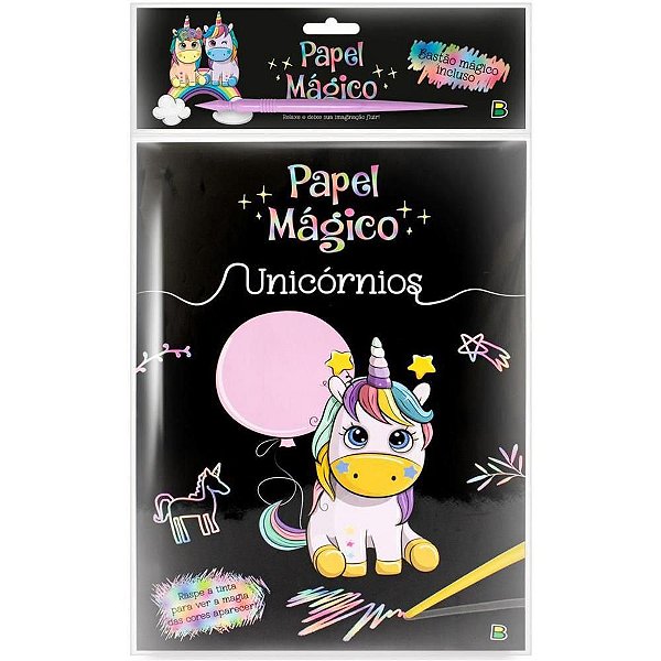Papel A4 Color Papel Mágico Unicornios 5FLS. Pacote