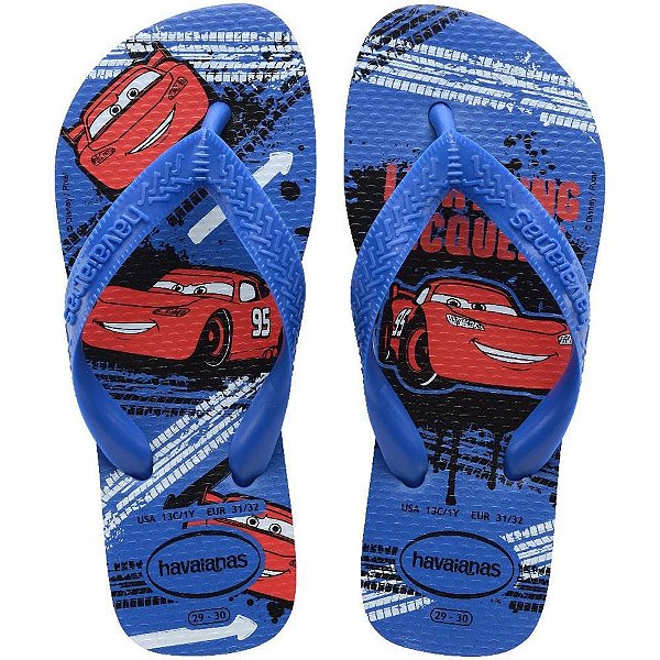 Chinelo Havaianas Infantil KIDS CARS 33/4 Azul Estrela