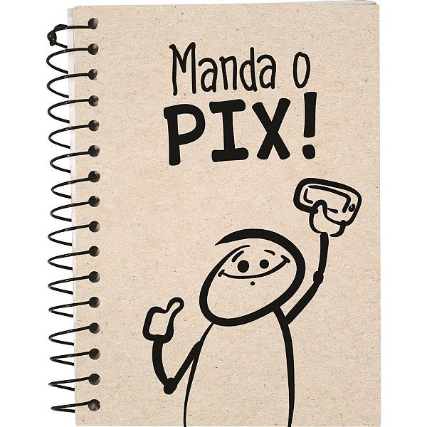 Caderneta KRAFT Frases 1/8 Capa Cartão 80 Folhas - Pacote com 4 Unidades