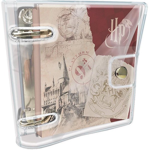 Fichário Mini HARRY Potter PVC Cristal 80F PCT.C/04