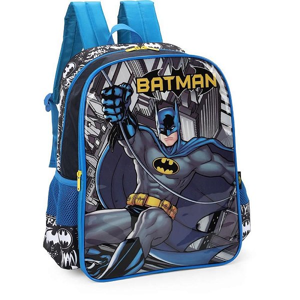 Mochila Infantil Batman G Azul