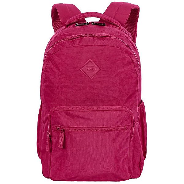 Mochila College Crinkle 46CM PINK Sestini com Zíper Antifurto e ALÇA Carona
