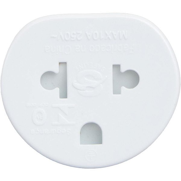 Adaptador para Tomada Universal 2P+T 10A Bivolt BR