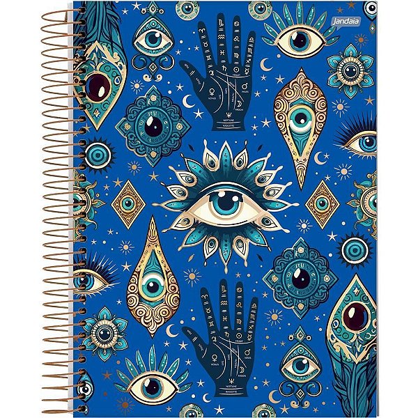 Caderno 01X1 Capa Dura MYSTIC 80FLS. PCT.C/04